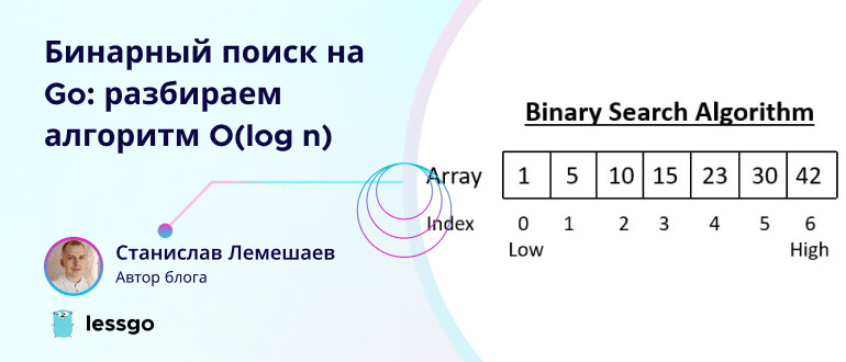 бинарный поиск на go